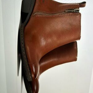 Born Brown Leather Ankle Booties
